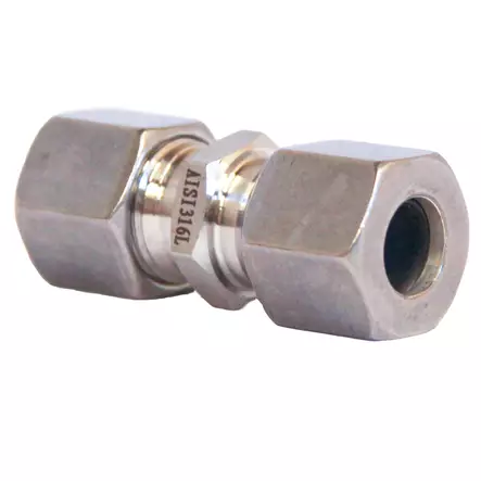 AISI 316L JATKOLIITIN SUORA, L - Hydrauliikkanipat DIN - TNI110006 - 1
